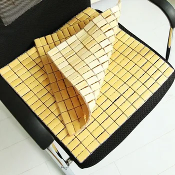 

Summer Cushion Bamboo Chinese Style Bamboo Mat Auto Pillow Single Piece Square Cool Mat Office Home Gadgets