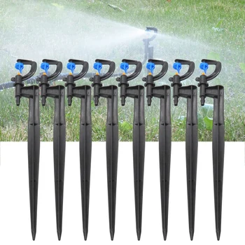 

IALJ Top 50Pcs 28Cm Micro-Drip Irrigation Spray Rotary Sprayer 180 Degrees for Lawn Garden Watering Equipment
