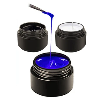 

3pcs Checkered Multifunction Party Home Salon Easy Apply Makeup Polish Painted Cosplay Masquerade Luminous Spider Nail Gel Set