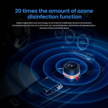 

Universal 12V Car Air Purifier NANOX Ozone Oxygen 3.8 million Air Ionizer Auto Air Deodorizer Air Purifier For Car Home Office