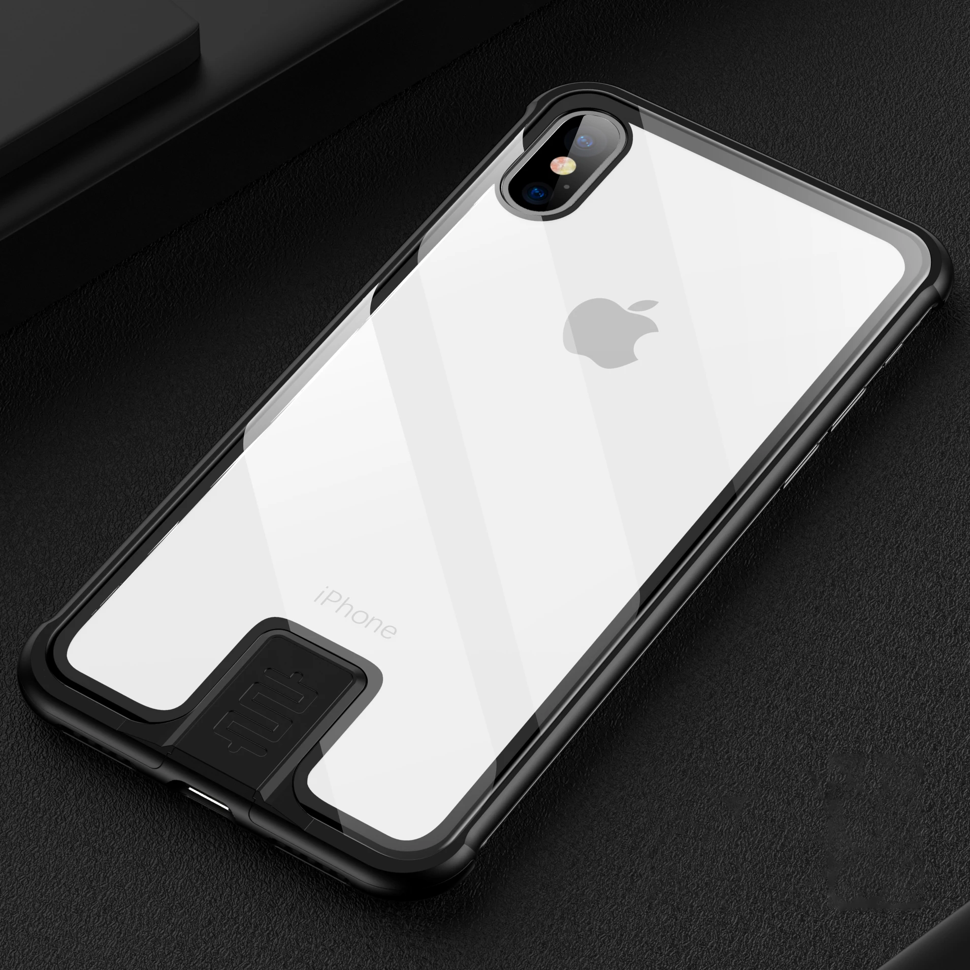 Metal Glass For iPhone XS MAX X XR 7 8 Plus Case Lock Frame Shockproof Protective Shell HD Tempered Fully Cover | Мобильные телефоны