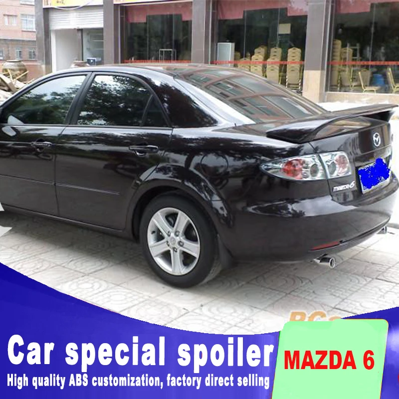 Спойлер для mazda 6 с 2004 по 2016 год праймера или DIY цветная краска высокое качество ABS