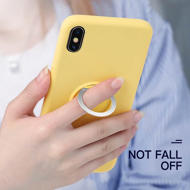 Жидкий силиконовый чехол-держатель для samsung S10 Plus чехол S8 S9 S10E Magetic чехол-подставка