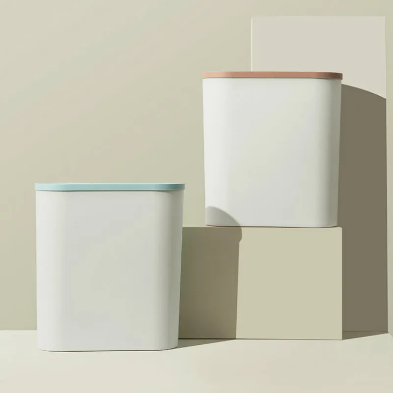 

New Behind Cabinet Door Hanging Trash Bin Simple Kitchen Storage Can Space Saving Waste Bin Large Capacity Bathroom Garbage Can