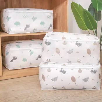

Foldable Storage Bag Clothing Organize Sorting Water-proof Zips Bag Non-Woven Family Save Space Box Bag Holder Package