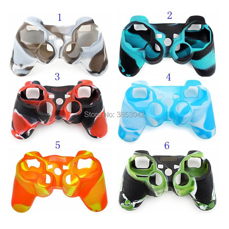 50 PCS Soft Gamepad Silicone Skin Silicone Cover Case for PS3
