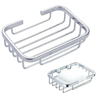 

Soap Dishes Stainless Steel Bathroom No Rust No Corrosion Wall Mount Soap Basket Rack Holder BJStore