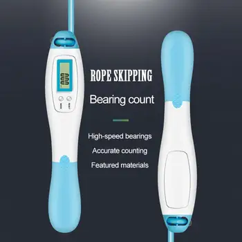 

Crossfit Counting Jump Skip Rope Skipping Wire Calories Jump Ropes With Counter Sports Fitness Adjustable Fast Speed