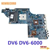 NEWRECORD 665284-001 665281-001 650854-001 For HP Pavilion DV6 DV6-6000 Laptop Motherboard Socket FS1 DDR3 HD6750 1GB fully test ► Photo 1/6