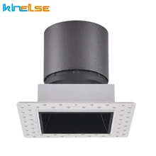 Современный светодиодный 7 Вт/10 Вт Встроенный потолочный Точечный светильник COB квадратный Бескаркасный отель спальня Антибликовая лампа для мытья стен CRI Ra> 93 вниз светильник