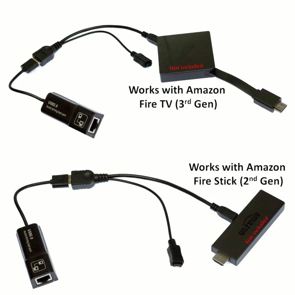 USB OTG кабель для Amazon Fire Stick 2 го поколения адаптер Ethernet TV XStream|Переходники и