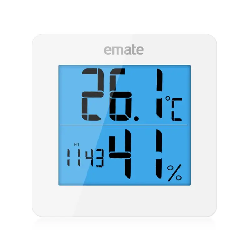 Комнатный термометр гигрометр Цифровой lcd C/F Измеритель температуры и влажности Будильник