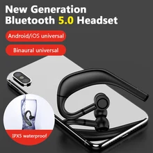 

Single-Ear Stereo Bluetooth-compatible 5 Headphones Earphone Hands-Free Wireless Headset Earbud Waterproof For Sport Driving