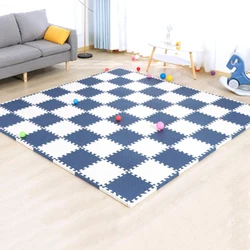 Alfombra de espuma de rompecabezas para bebé, tapete de juego de ejercicio entrelazado para niños, azulejos, alfombras de suelo, fichas de juguete, suave, almohadilla de escalada EVA de 1CM