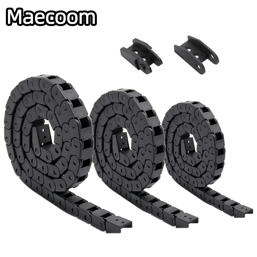 케이블 체인 7x7 10x10 10x15mm L1000mm 케이블 드래그 체인 와이어 캐리..
