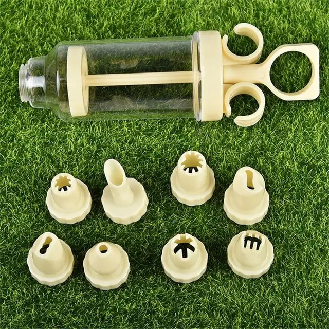 Cukrászsai Cookie Tippek Tészta Fúvókák Műanyag Krém Fúvóka Krémfegyver Barkácsfecskendők Extruder Konyhai Eszközök - Image 2