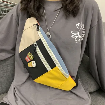 

Japanese Style Girls' Chest Bag Cute Crossbody Bag All -Matching Girlish Student Waist Bag