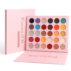 30 Colors Matte Eye Shadow Metal Waterproof Pearlescent Glitter Eye Shadow Plate Eyeshadow Pallete Makeup Palette for Beauty