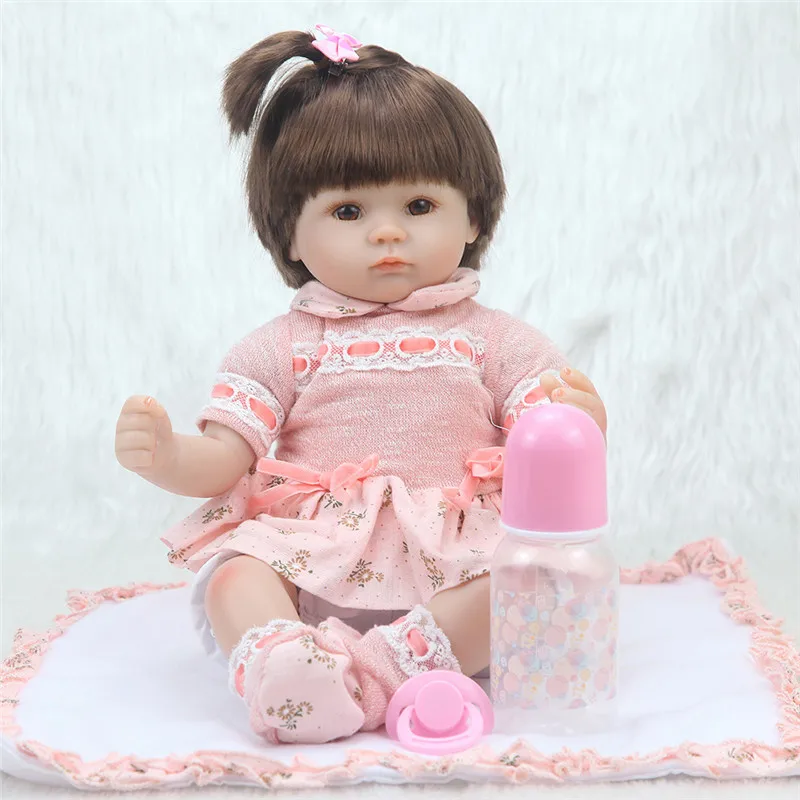 42 см Bebes кукла-Реборн, мягкая силиконовая кукла-реборн для малышей, мягкие куклы, Реалистичная живая кукла, косплей, Рождество, суперцена, подарки, кукла