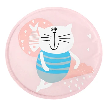

40cm Round Pet Cool Mat Summer Cooling Pad For Dogs Cats Waterproof Cute Print Pink Cooling Mat Puppy Kitten Ice Bed Cool Nest