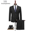 ¡Novedad de TIAN QIONG! Traje de dos piezas para hombre, trajes de color negro de la Marina, traje de novio ajustado de marca 2022, traje de boda, chaqueta coreana, Pantalones ► Foto 1/6