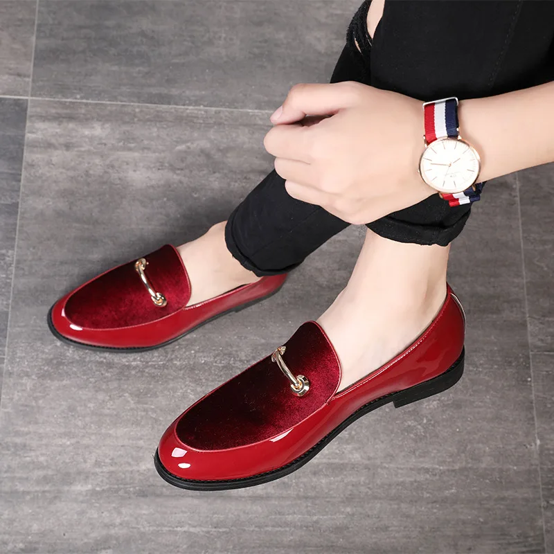 

2019 Newest Formal Shoes Pointed Toe Dress Fashion Men Loafers Leather Oxford Shoes for Men Mariage Wedding Shoes