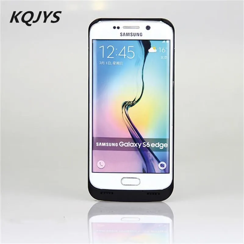 Чехол для внешнего зарядного устройства KQJYS для samsung Galaxy S6 edge, чехол для зарядки 4200 мАч для samsung S6, чехол для резервного зарядного устройства