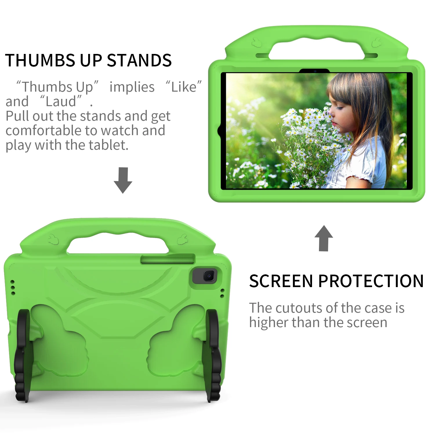 wooden tablet stand Kids Safe EVA Handle Case For Lenovo Tab M10 HD TTB-X505F 2nd TB-X306F X306X 10.1'' M10 Plus 10.3  TB-X606F/L M8 TB-8505F Cover best tablet holder