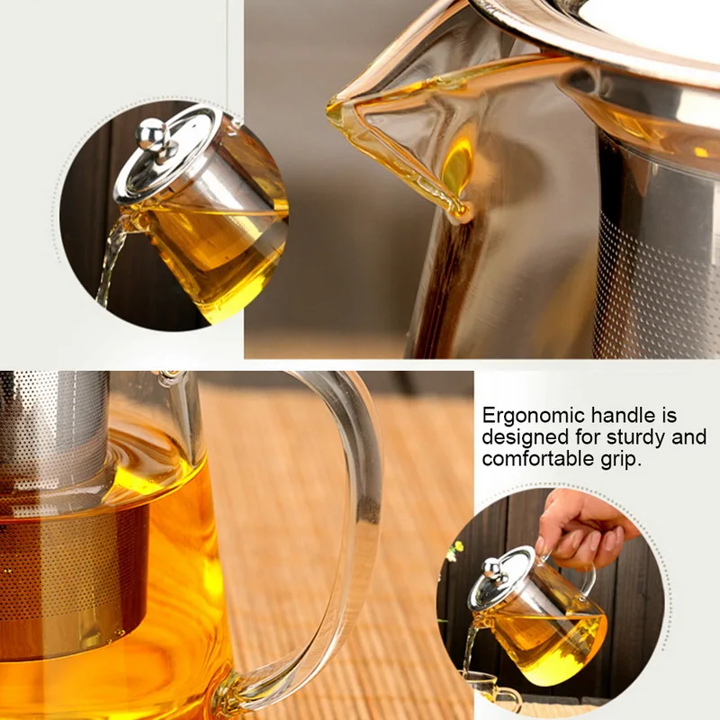 950ML Heat Resistant Teapot - Image 4