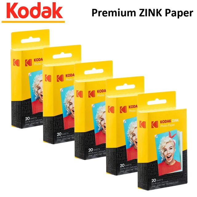 Kodak 2-in x 3-in Premium Zink Photo Paper (50 Sheets) Compatible with  Smile, Step, PRINTOMATIC in the Printers department at