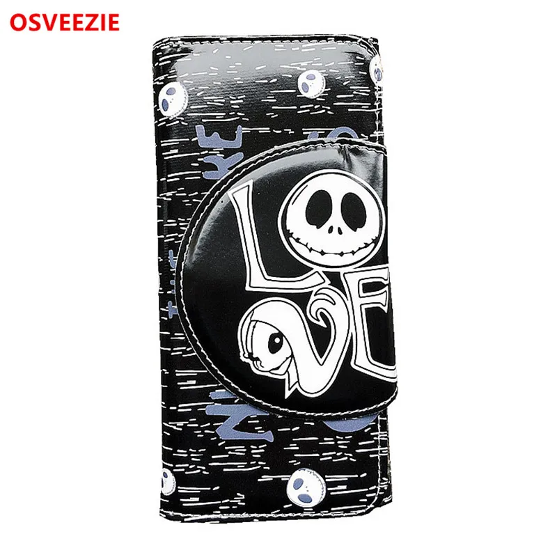 Кошмар перед Рождеством Jack Skellington кошелек женский мужской кошелек carteira feminina Jack Skellington мужской кошелек держатель для карт