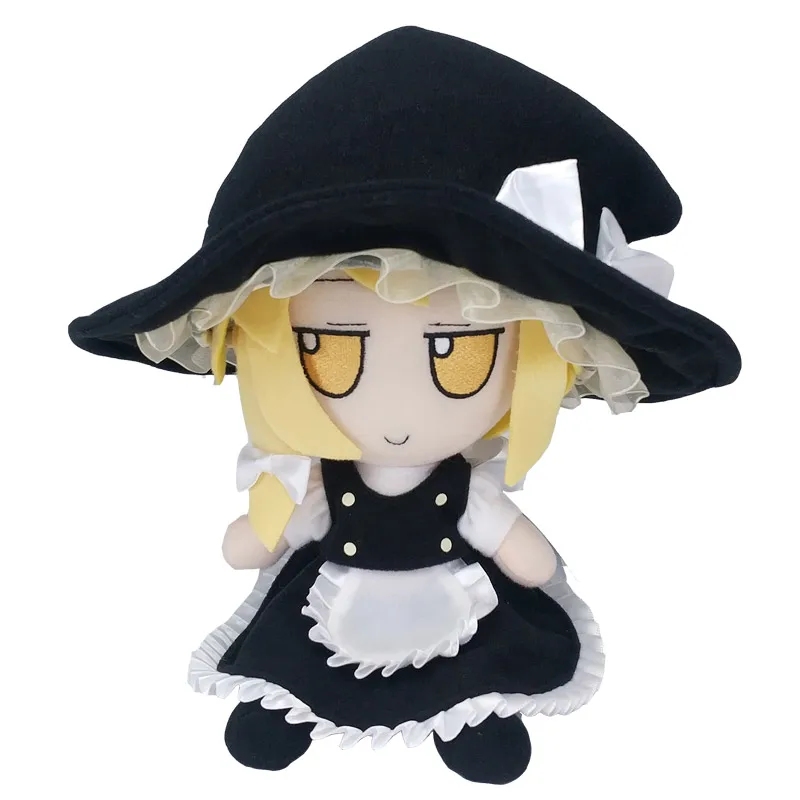 New Hot Original Anime Cartoon Cute Cosplay TouHou Project Kirisame Marisa Plush Toy Doll Slimited Edition Gift 22cm