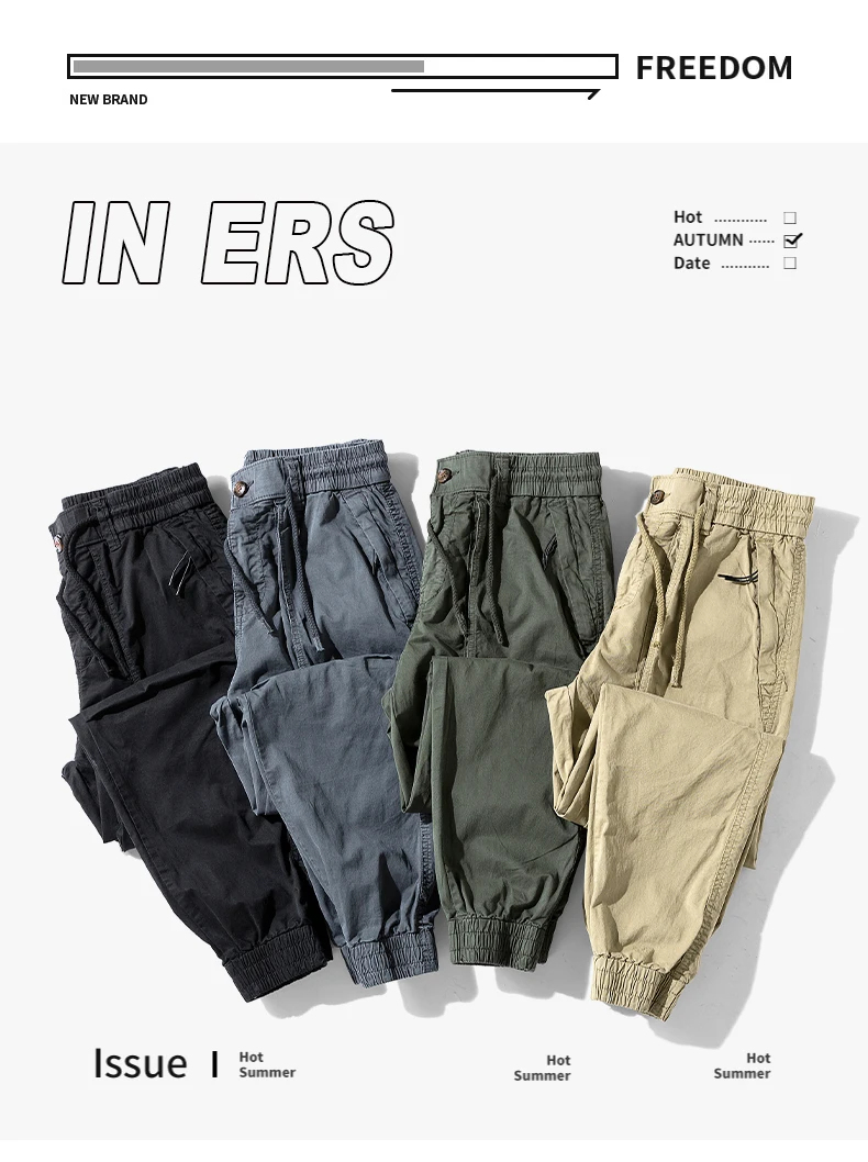 cargo track pants Cargo Pants Mens Cotton Trousers 2022 Brand Casual Men's Pants Hip-hop Jogger Streetwear Mens Bottoms Multi-pocket Sweatpants wrangler cargo pants