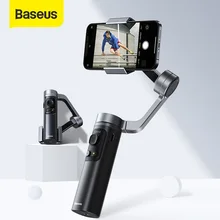 Baseus-estabilizador de cardán plegable de Metal para teléfono inteligente, cardán de mano de 3 ejes, tamaño de bolsillo, para cámara móvil IOS/Android