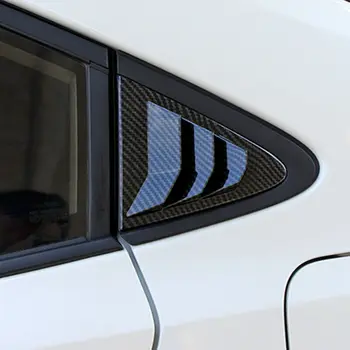 

2pcs Carbon Fiber Color Panel Window Side Louvers Vent Cover Trim For Toyota Corolla 2019 2020 Sedan Accessories