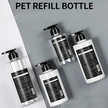 

500ML Reusable Lotion Bottle Replacement Bottles Shampoo Dispensers Nordic Style PET Shower Gel Dispenser Hand Sanitizer Bottle