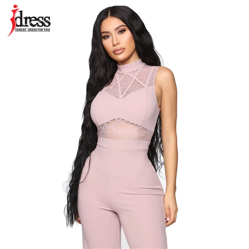 IDress, распродажа, женские сексуальные комбинезоны из кусков, кружевные прозрачные облегающие боди, комбинезоны, длинные штаны, вечерние комбинезоны, комбинезон Combinaison Femme