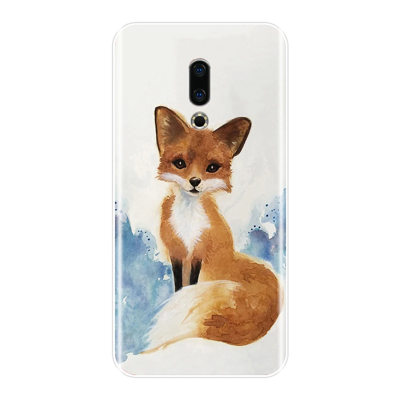 Phone Case For Meizu 16th 16x 15 Lite 16 Plus Soft Silicone TPU Fashion Cute Animals Back Cover For Meizu Pro 6 7 Plus U10 U20 best meizu phone case brand