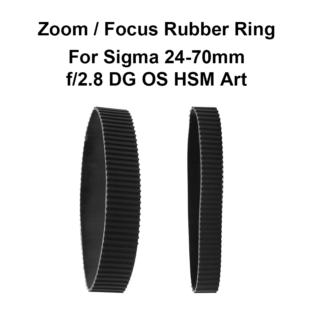 Lens Zoom Rubber Ring / Focus Rubber Ring Replacement for Sigma 24 70mm