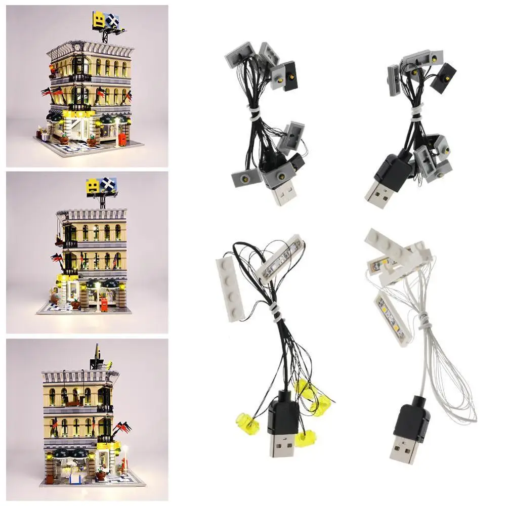 

New LED Light Kit for 10211 Grand Emporium USB Powered Bricklite Applicable Street View Series 10211 Department Store Building