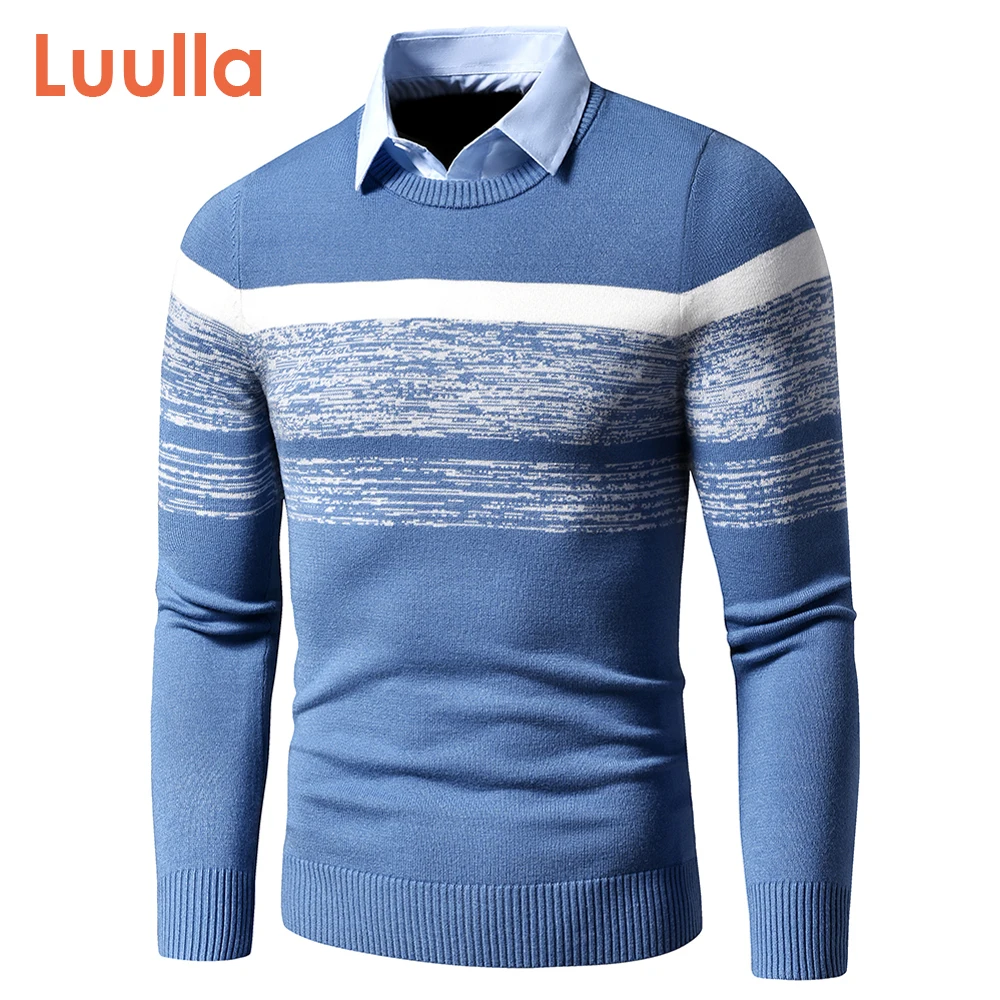 Men 2020 Autumn Winter Casual Brand New Warm Sweater Pullovers Turn Down Shirt Collar Men Knit Pattern Outfits Sweater Coat Men Men 2020 Autumn Winter Casual Brand New Warm Sweater Pullovers Turn Down Shirt Collar Men Knit Pattern Outfits Sweater Coat Men