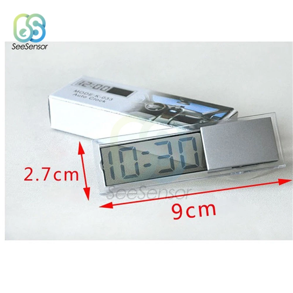 Car Electronic Clock Home Decor Liquid Crystal Display Desk Table Clocks LCD Car Timer Digital Clock with Suction Cup