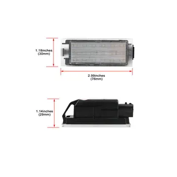 

2pcs License Plate Light 453 Lamp For Smart Fortwo Forfour Lights Brand New
