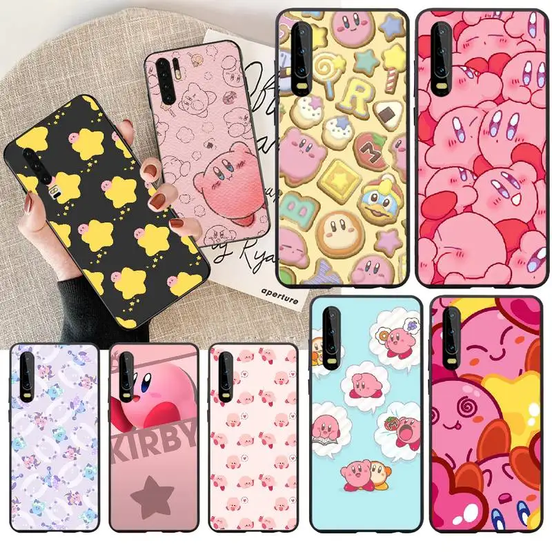 

NBDRUICAI Cute Lovely Kirby TPU black Phone Case Cover Hull for Huawei P30 P20 P10 P9 P8 Mate 20 10 Pro Lite