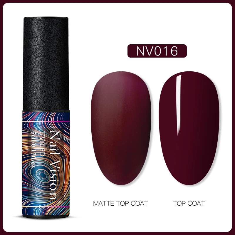 Nail Vision 60 цветов Матовый УФ-гель для ногтей 5 мл чистый цвет ногтей матовое верхнее покрытие Замачивание ногтей гель лак маникюрный лак - Цвет: AAS06611