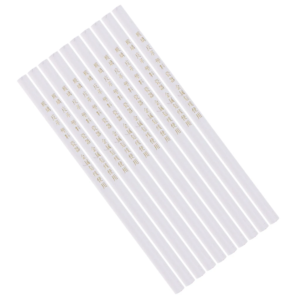 10 Piece Fabric Marking Pencils Pens for Tailor Sewing Dressmaking Quilting White