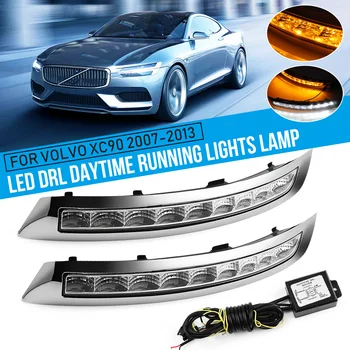 

LED DRL for Volvo XC90 2007 2008 2009 2010 2011 2012 2013 Car Front Bumper Daytime Running Light Turn Signal Lamp White Yellow