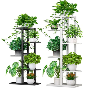 

Multi-storey Indoor Household Balcony Decorate Iron Art Of Shelf A Living Room Province Space Flowerpot Landing Type Green Luo