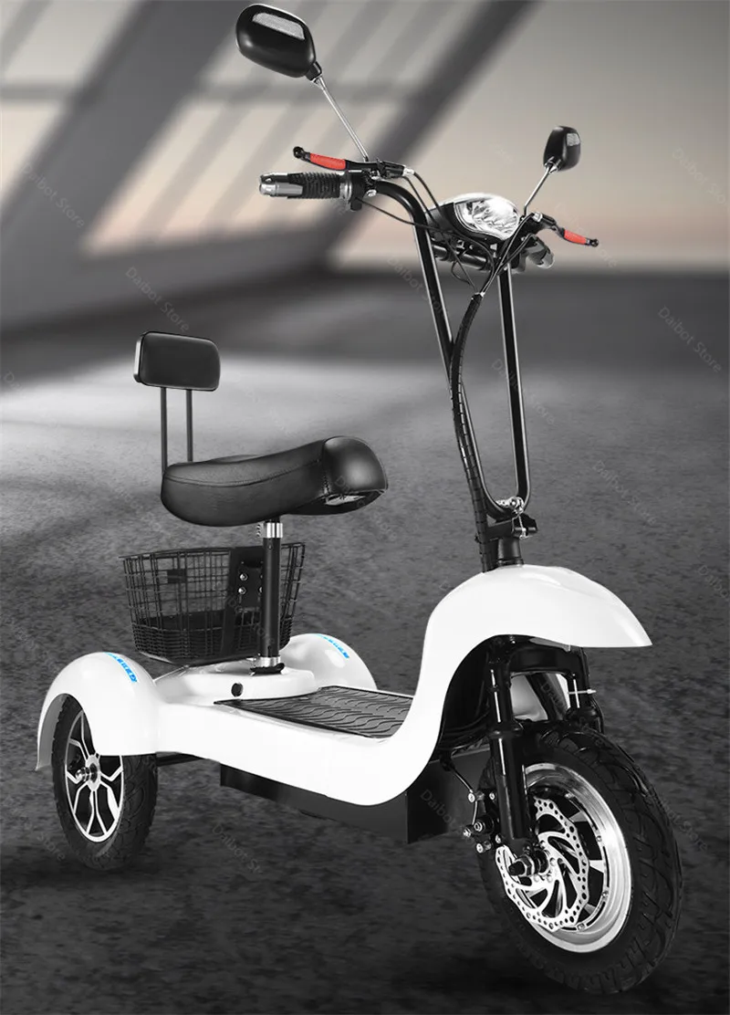 New 3 Wheel Electric Tricycle Three Wheels Electric Scooters 500W 48V Max Speed 35KMH Smart Electric Elderly Scooter (67)