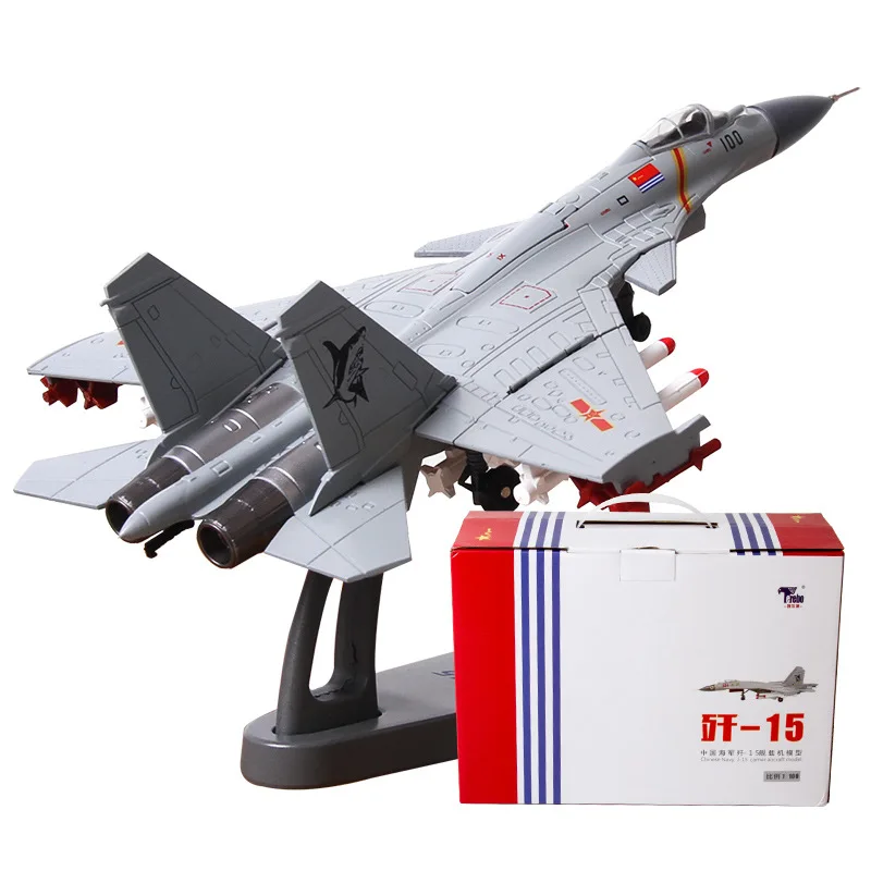 

1: 100 J-15 Fighter Plane Alloy Annihilates Fifteen Model Plane J15 Flying Shark Carrier Aircraft Model Decoration Military